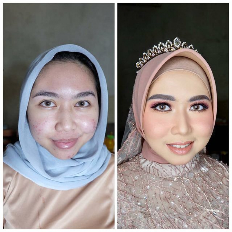 Inez Before And After Make Up @ 