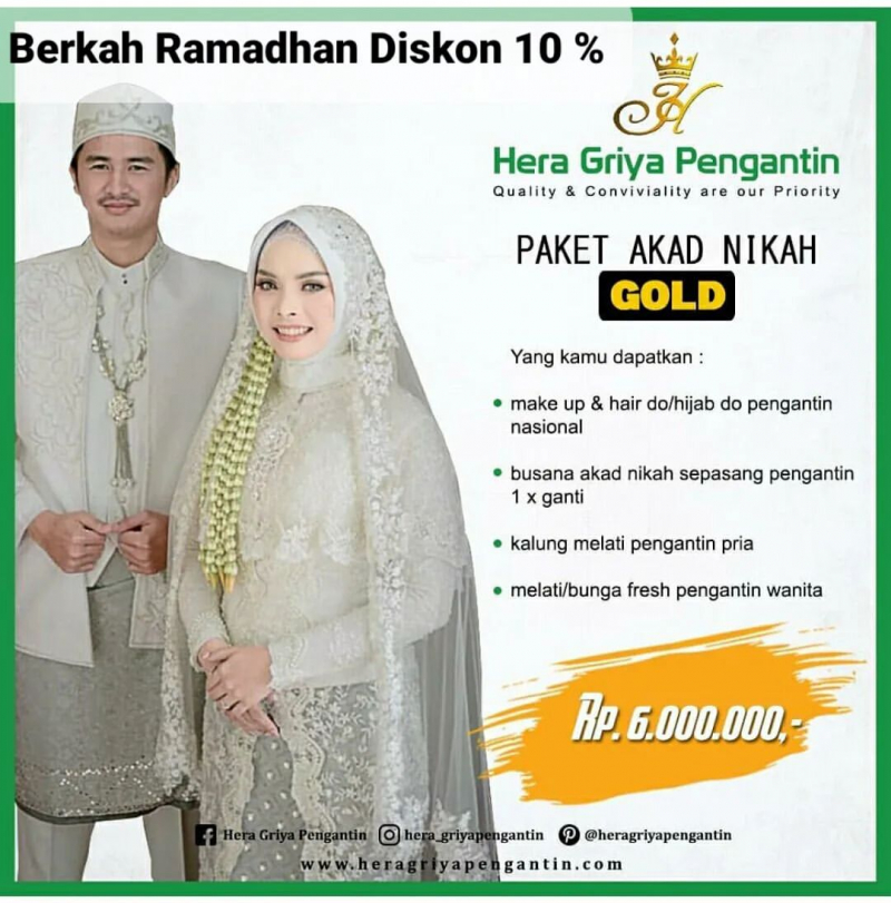 Paket Akad Nikah, 
Special Ramadhan Diskon 10 