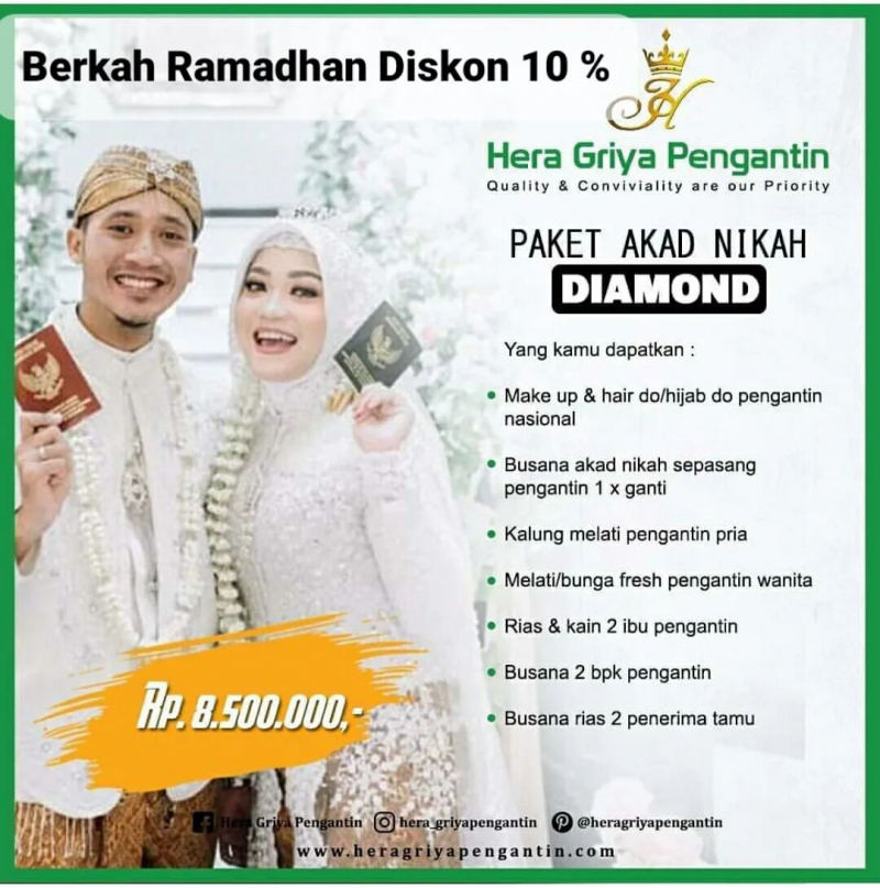 Paket Akad Nikah Diamond,
Special Promo Ramadhan,
Yuks Hub 